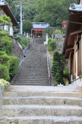 龍光寺に続く階段